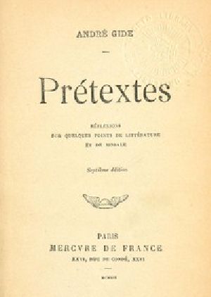 [Gutenberg 54393] • Prétextes: Réflexions sur quelques points de littérature et de morale